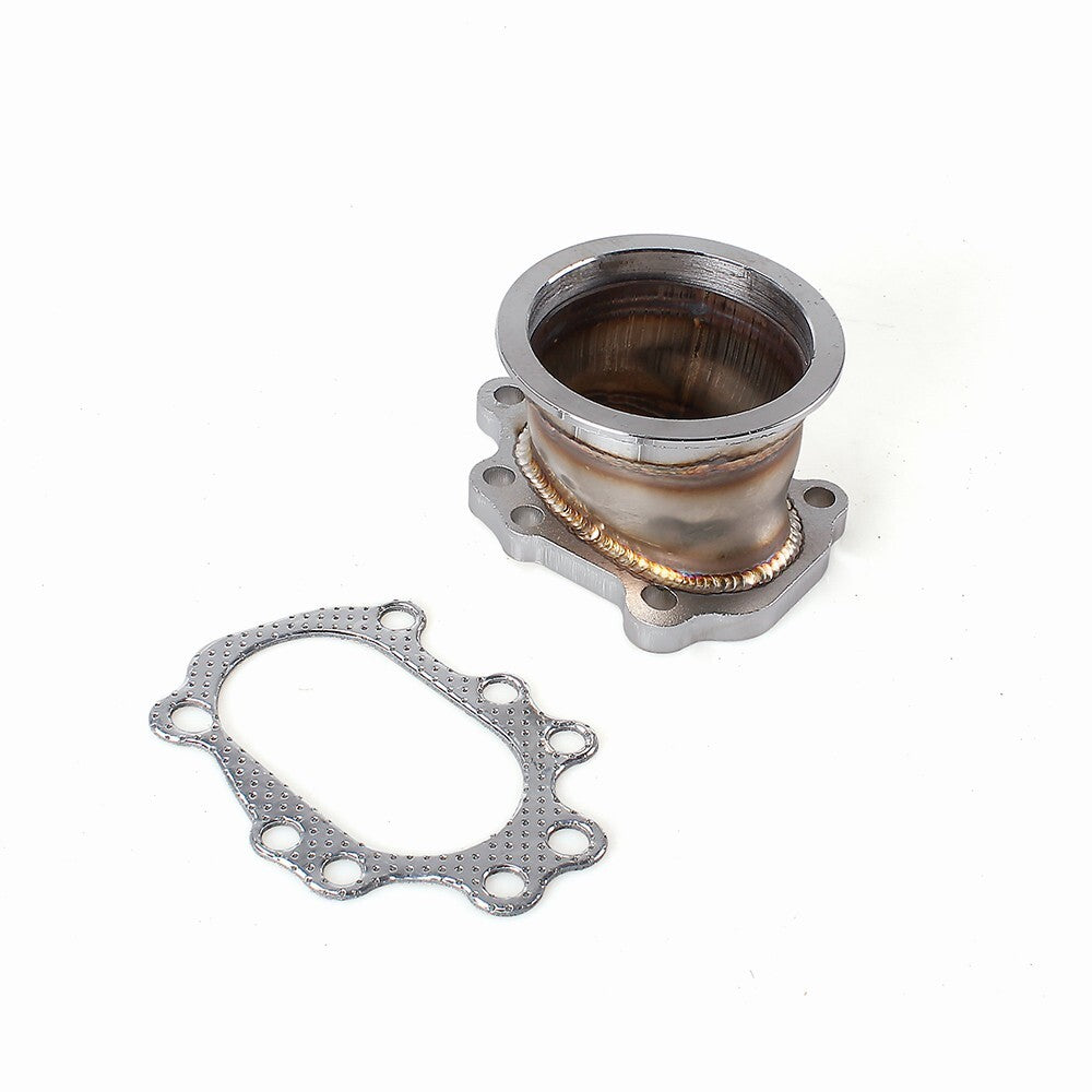 8 Bolt to 3 V Band Dump Turbo Adaptor Flange Kit +Gasket For T25 T28 GT25 GT28