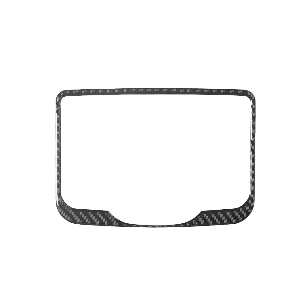 2Pcs Carbon Fiber Interior Rear Center Cupholder Cover Trim for Hyundai Azera