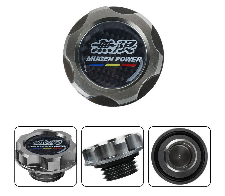 Gunmetal Filler Cap for JDM Mugen Engines, Suitable for Honda for Civic Accord CRX