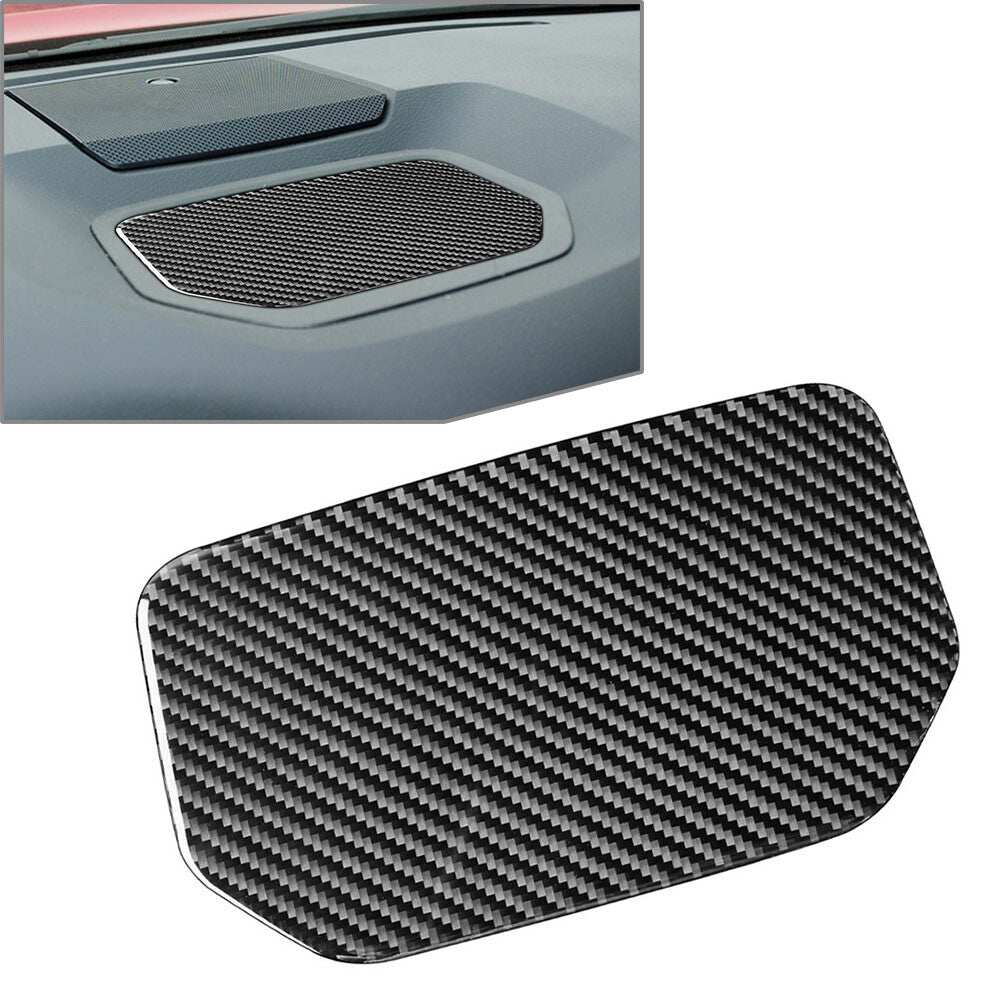 Dashboard Storage Box Cover Trim for Toyota Tundra 2014-2021 Carbon Fiber Black