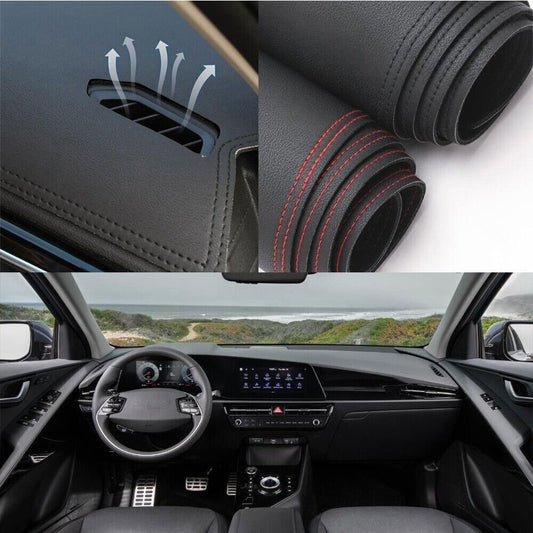 1PCS PU leather Dashboard Dash Mat Non-slip DashMat Shade Pad for Kia Niro 2023+