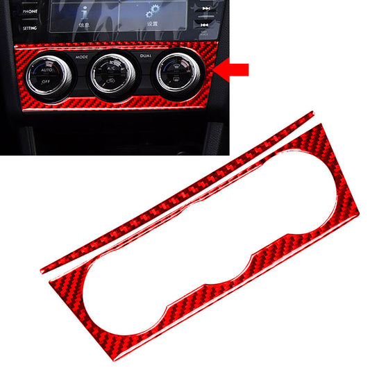 Carbon Fiber Air Conditioner Switch Knob Cover Trim Fit for Subaru WRX 2015-2021