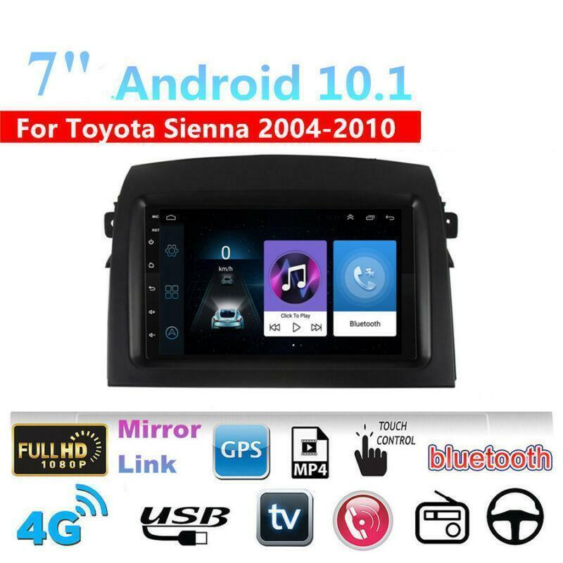 For 04-10 for Toyota for Sienna 7 Inch Android 10.1 Auto Radio GPS Navigation Wifi FM