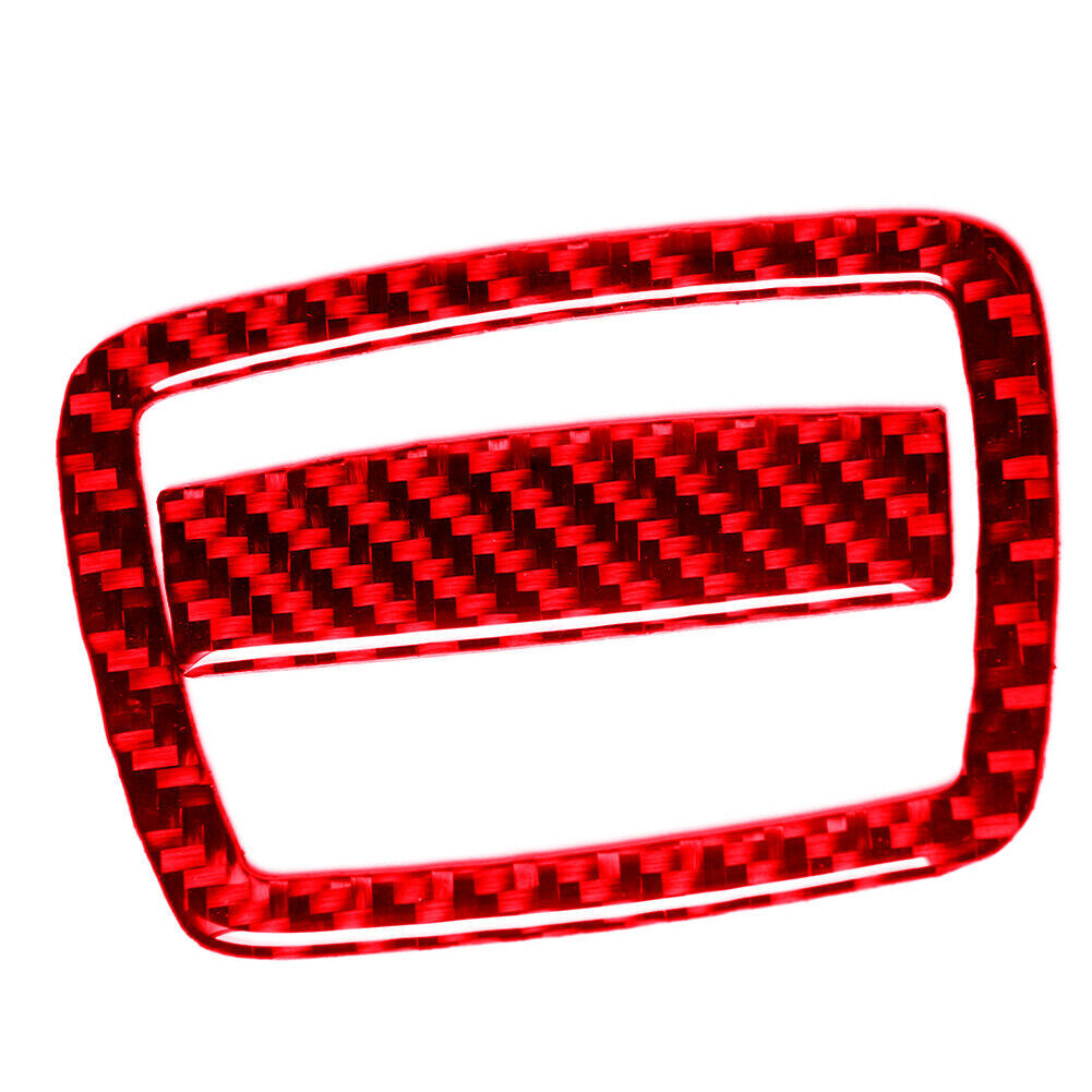 2x red carbon fiber storage box trim for BMW 6 Series F12 F13 2011-2018