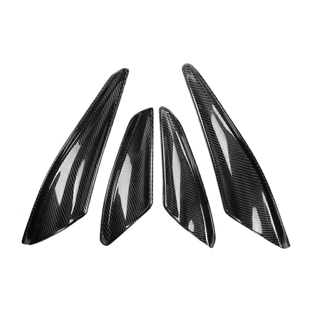Carbon Fiber Front Canards Fit For 2008-2010 Lancer EVO X 10 Front Bumper 4PCS