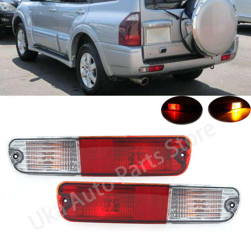 Pair Rear Reflector Signal Light for Mitsubishi Pajero Montero V73 V75 V77 03-07