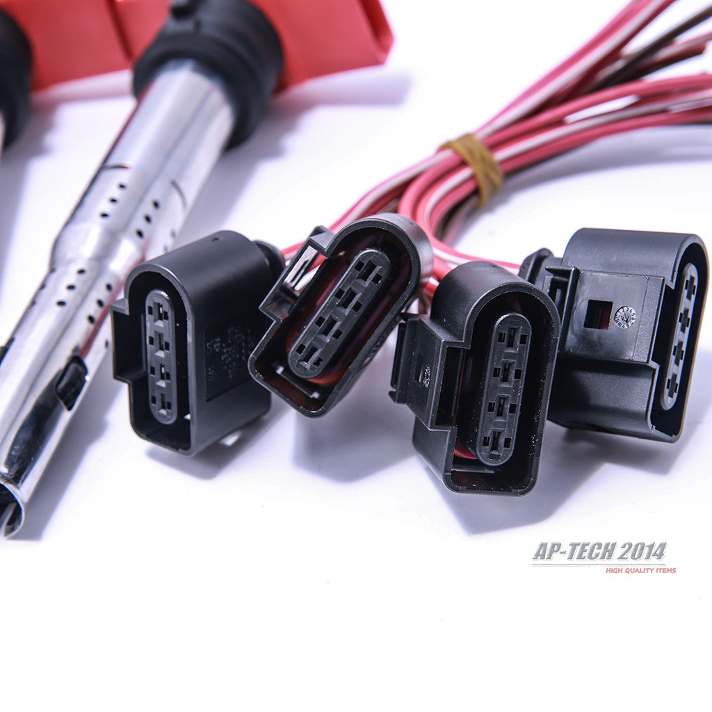 4Pcs Plug Ignition Coil Set for AUDI for A4 for A6 Q5 Q7 R8 for VW Touareg 06E 905 115 E
