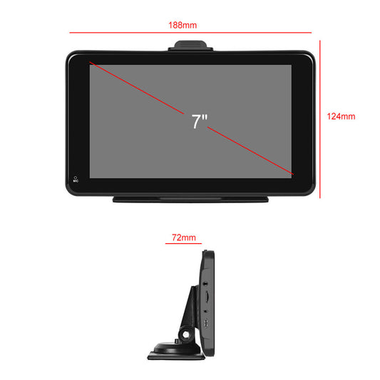 7-inch CarPlay for smart screen player, voice control FM transmitter, BT mirror link