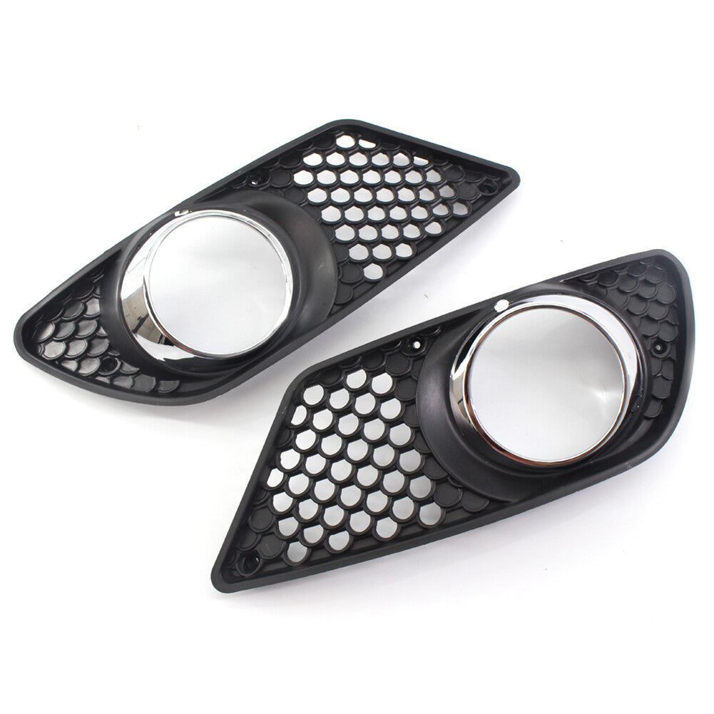 Front Bumper Fog Light Grille Cover Left Right for Benz C Class W204 2008-2010