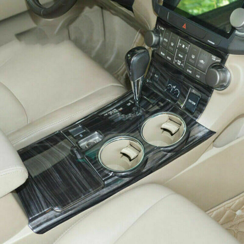 for Toyota Highlander 2008-2013 Interior Gear Shift Panel Cover Wood Grain Decor