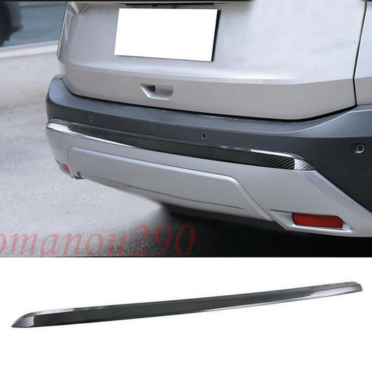 for Nissan Rogue 2021-2023 Carbon Fiber Rear Bumper Lower Protector Cover Trim