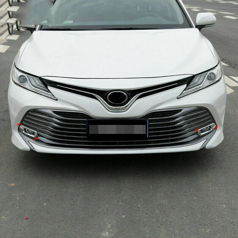 for Toyota for Camry XLE/LE/L 2018-2020 Chrome ABS Front Fog Light Lamp Cover Trims