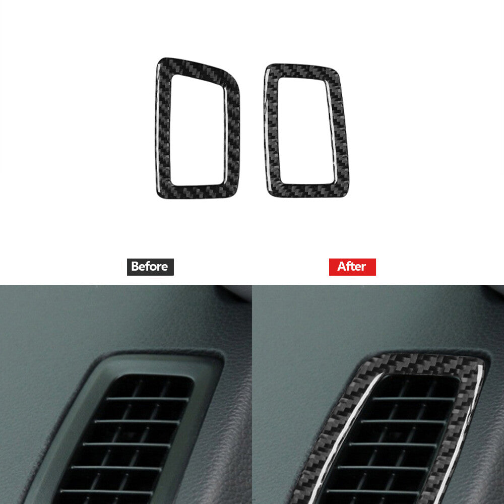 Carbon Fiber Console Air Vent Outlet Panel Trim Cover for Honda Accord 2013-2017
