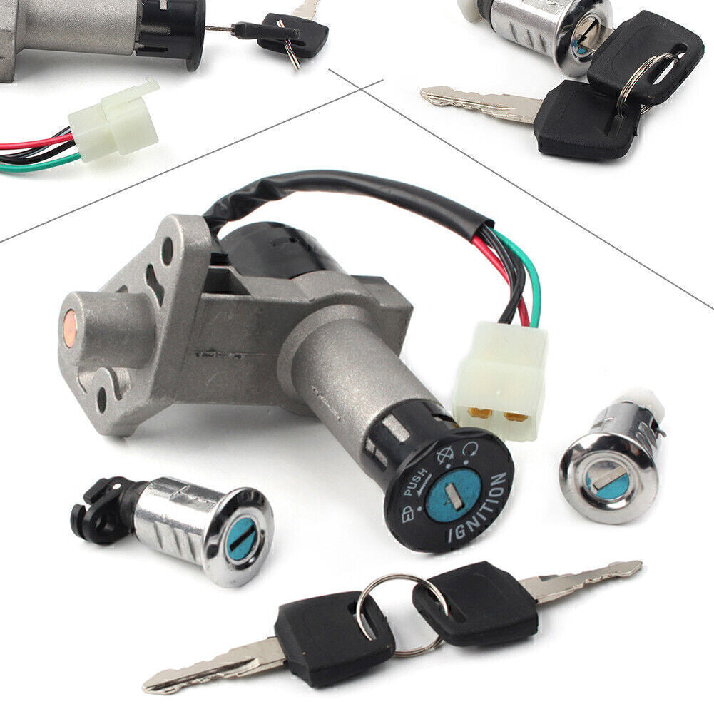 GY6 50CC IGNITION SWITCH KEY LOCK GAS TANK CAP SET fits SCOOTER MOPED TAOTAO