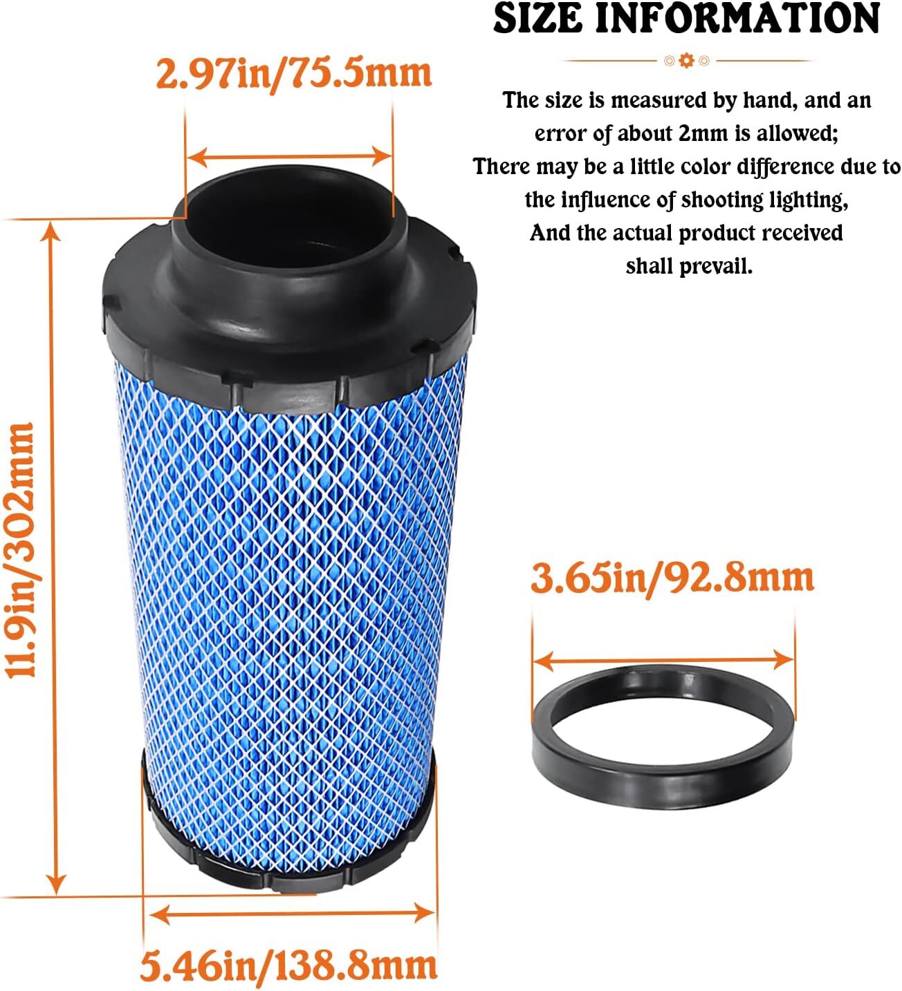 2882234 Air Filter 1240822 1241084 2879520 for Polaris Ranger XP 1000 RZR XP1000
