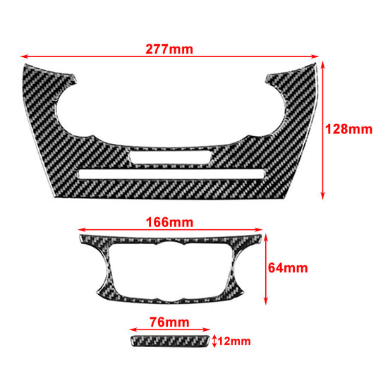 Carbon Fiber Interior AC Switch Button Panel Cover Trim for Dodge Journey 11-18