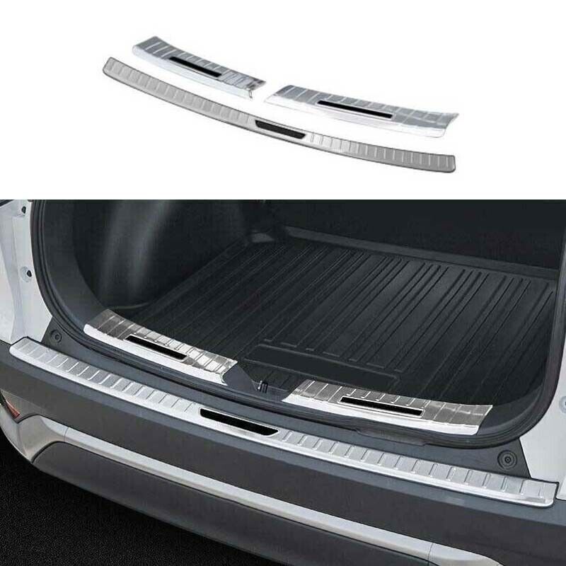 for Toyota for Corolla Cross 22-2024 Silver Steel Rear Bumper Protector Sill Plate