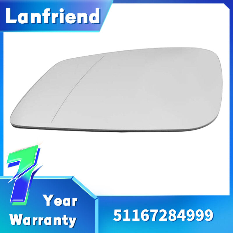 Mirror Glass Heated with Backing Plate Driver Side LH Fit for BMW 320i 440iLF