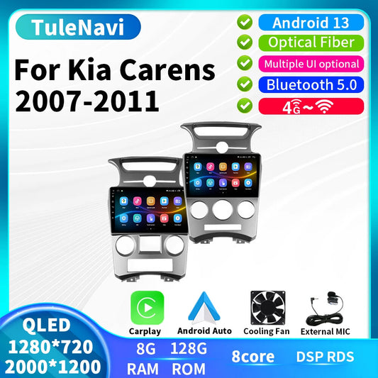 for KIA Carens 2007-2011 CarPlay Car Radio Android GPS Multimedia Player Screen