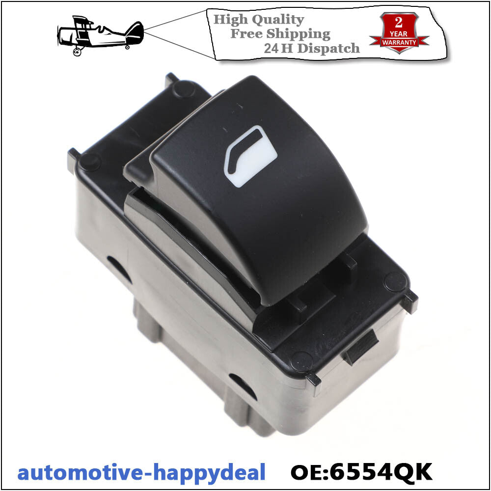 2X ELECTRIC WINDOW SWITCH FRONT LEFT / RIGHT for PEUGEOT for CITROEN BERLINGO 6554QK