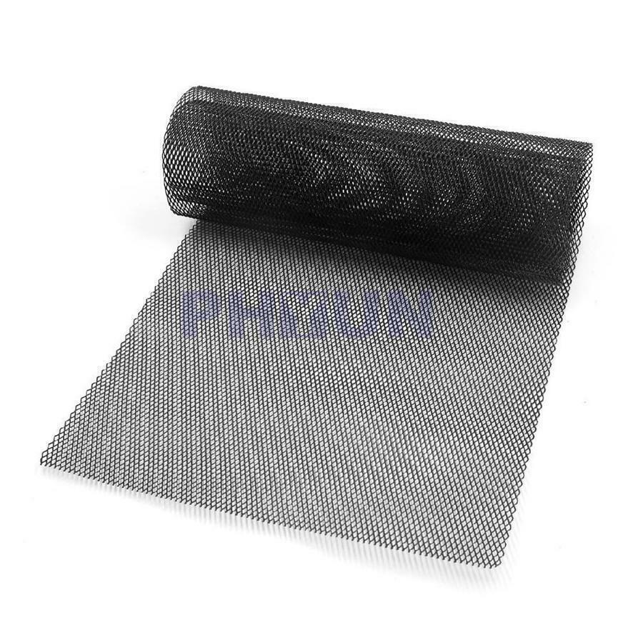 47x15.8 Aluminum Black Mesh Grill Cover Car Bumper Fender Hood Vent Grille Net