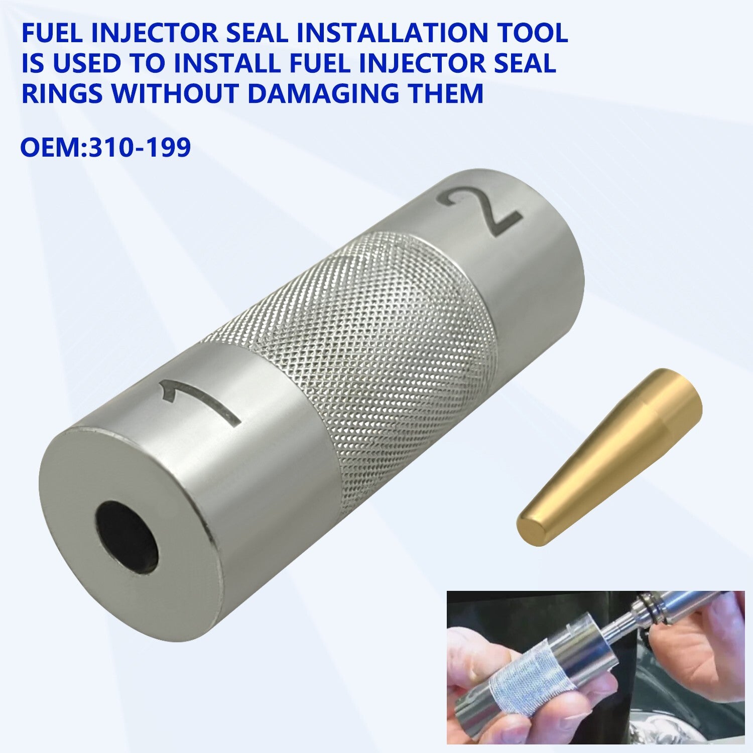 310-198 310-199 Fuel Injector Seal Install Tool for Jaguar for Land Rover 3.0L 5.0L