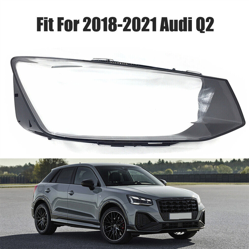 Right Side Headlight Headlamp Clear Lens Cover Fit for Audi Q2 2018 2019-2021