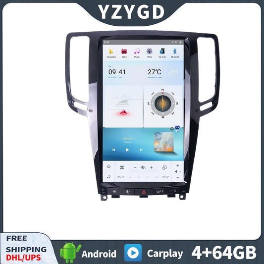 for Infiniti G25 G37 2007-2013 Carplay Car Radio Screen Stereo Receiver 64GB