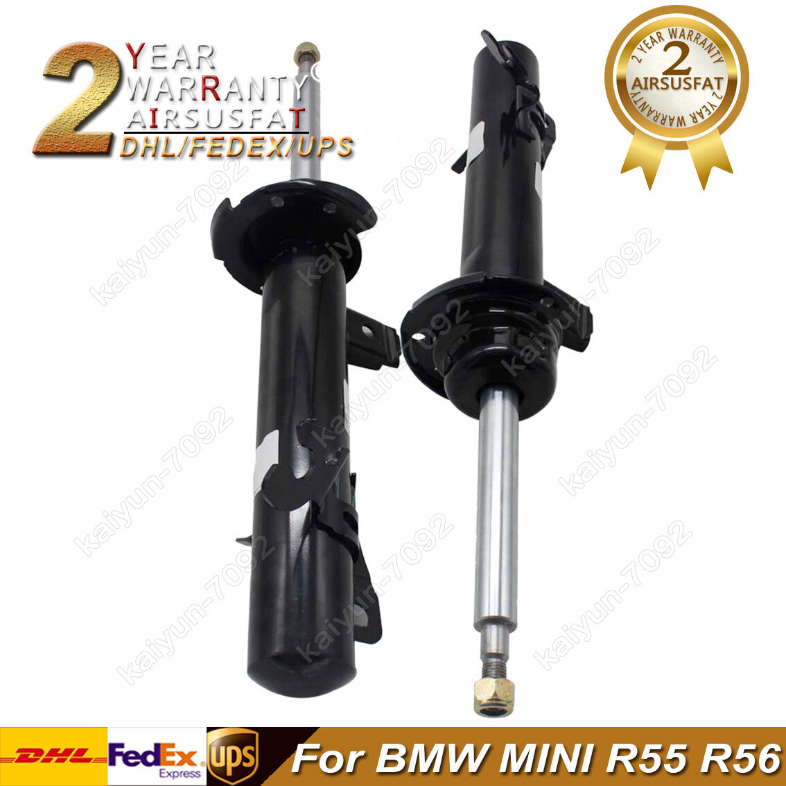 2x for BMW for MINI Cooper R55 R56 07-13 Front Shock Struts 31316782208 31316782207