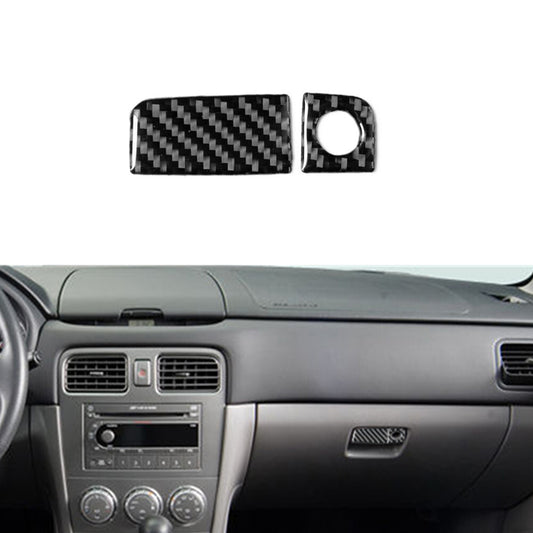Carbon Fiber Glove Box Handle Decorative Trim Cover for Subaru Forester 2005-08