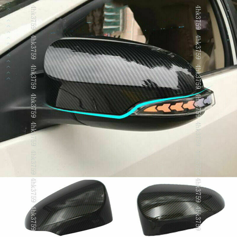 Carbon Fiber Rearview Side Mirror Cover Trim for Toyota for Corolla Sedan 2014-2018