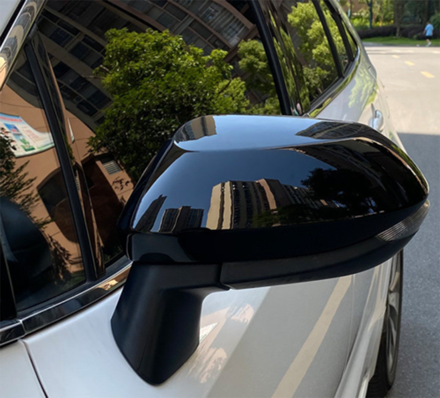 for Toyota for Corolla 2019-22 Glossy Black Side Door Rearview Mirror Cover Trim Cap
