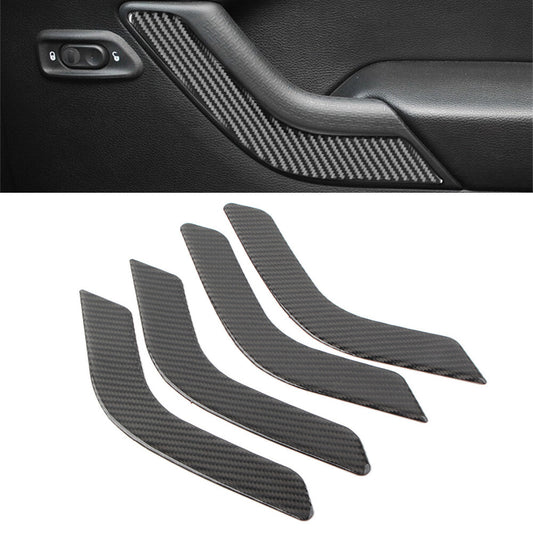 Interior Door Handle Cover Trim 4 Pcs Fit for Jeep for Wrangler JK 2011-2017