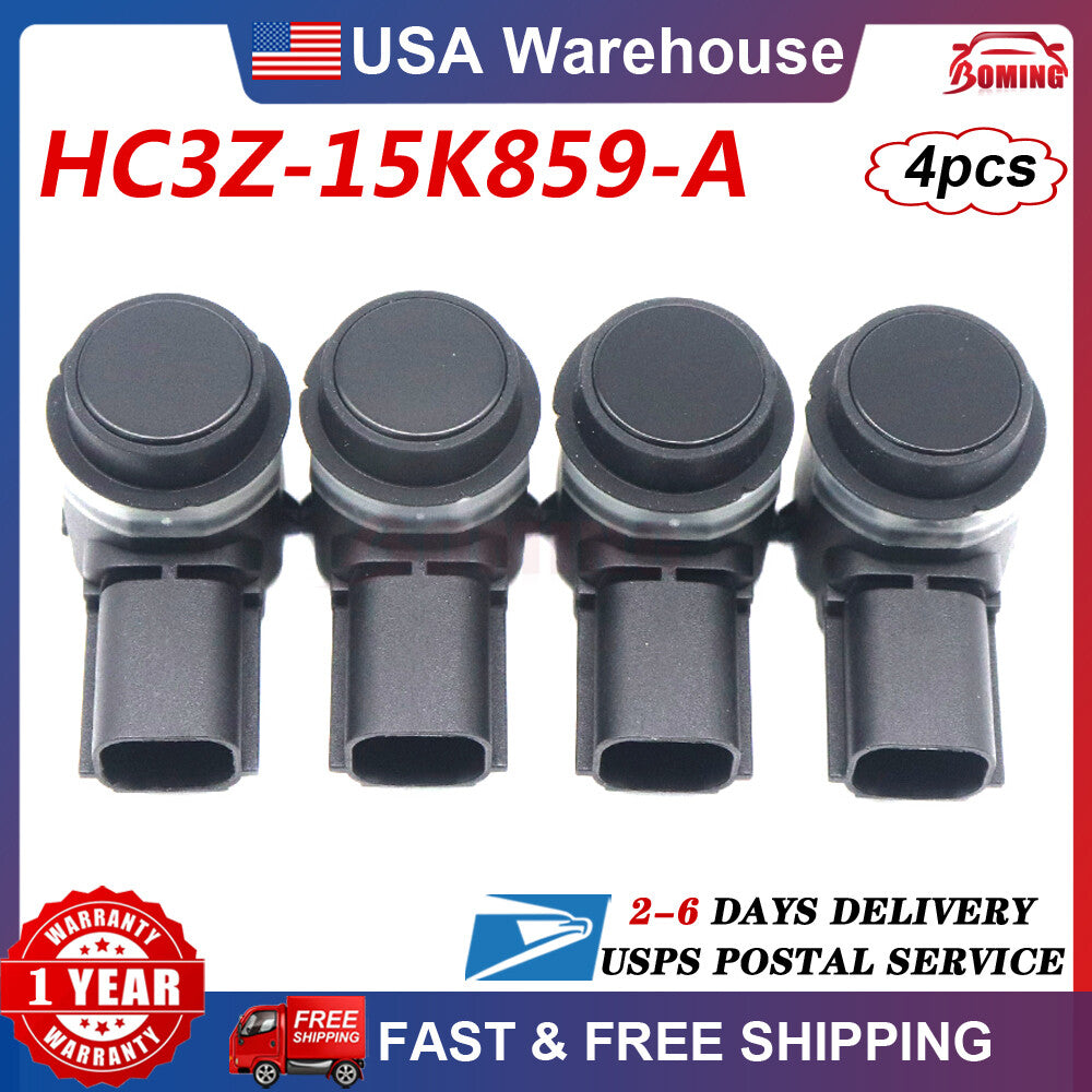 4x New PDC Rear Reverse Aid System Backup Parking Sensor HC3Z-15K859-A for Ford