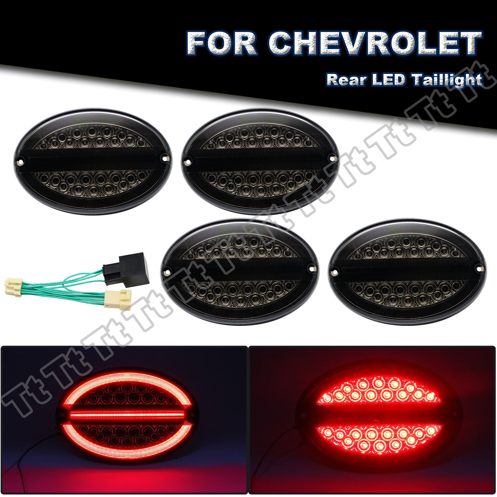 Suitable for 1997-2004 for Chevrolet C5 for Corvette Halo LED taillights with super flash beams.