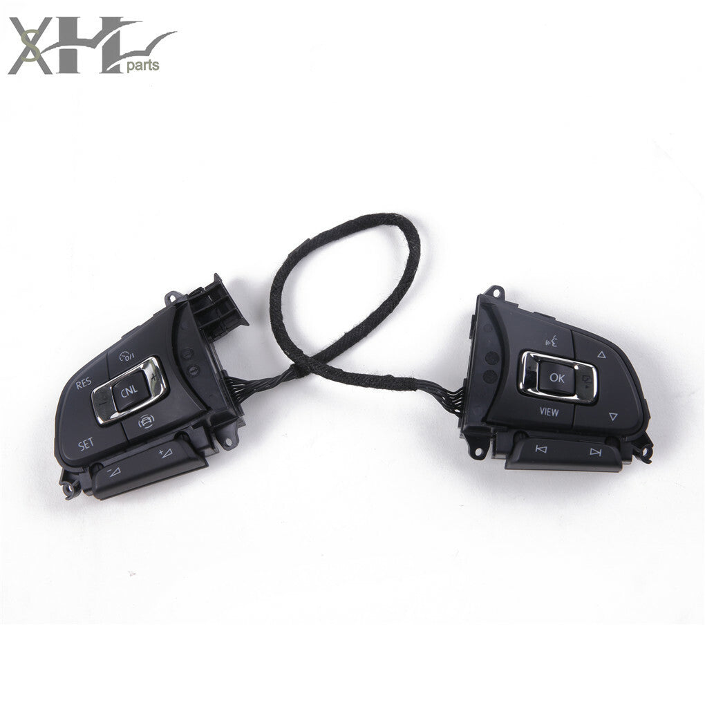 The multi-function buttons on the steering wheel support cruise control and are compatible with the for Volkswagen for Tiguan .