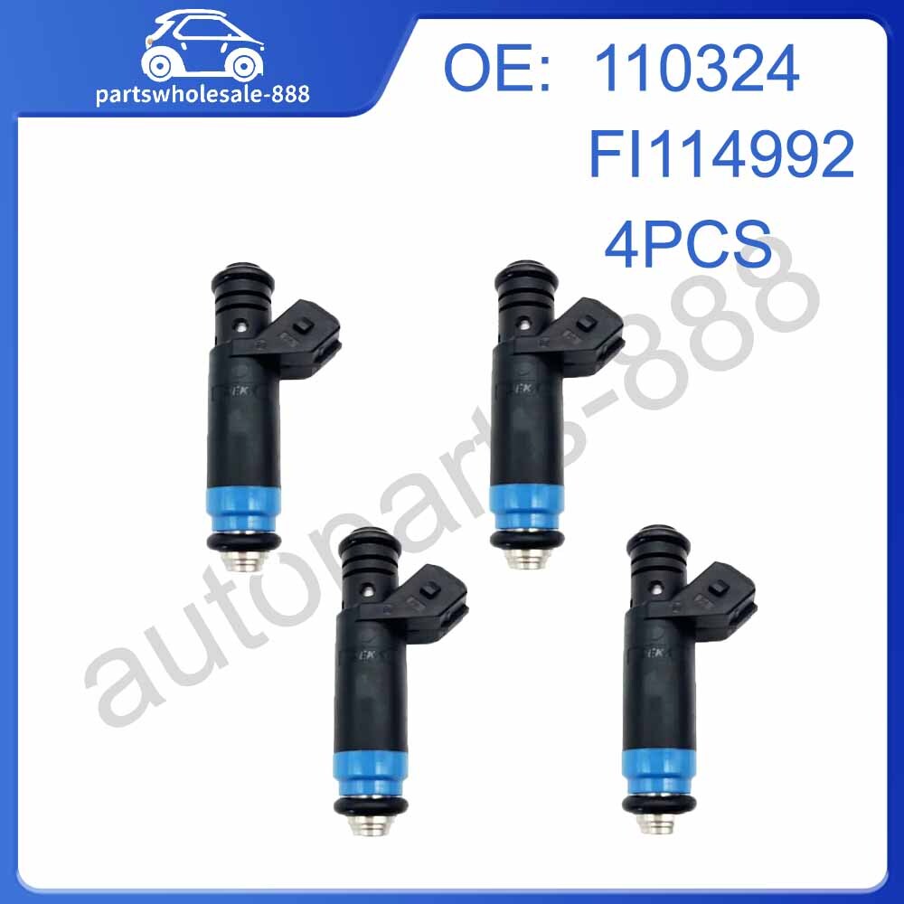 110324 FI114992 4x Fuel Injectors for Siemens Deka 1000cc High-Drag EV1