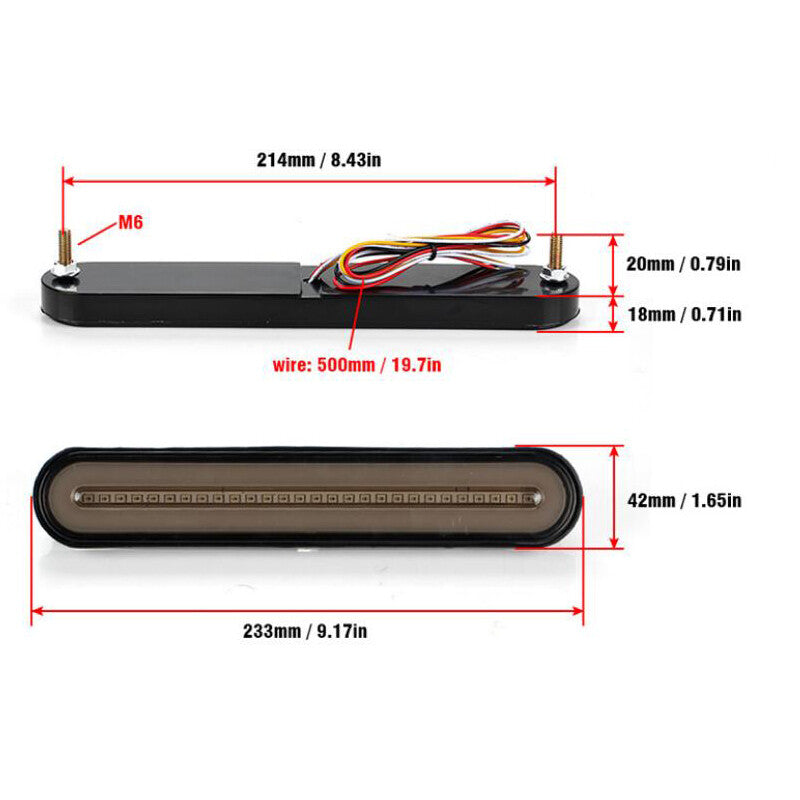 2-pack of 28 LED car dynamic reverse brake turn signal taillights suitable for RVs and trailers