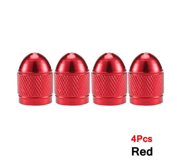 4-piece car tire valve cover rod air dust cover dustproof silver stud for Nissan
