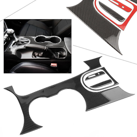 Interior Central Gear Shift Panel Cover Trim Fit for Ford for Mustang 2015 2016 2017