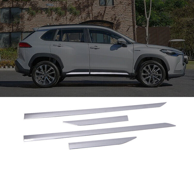 2020-2023 for Toyota for Corolla Cross Chrome Door Body Side Molding Cover Trims
