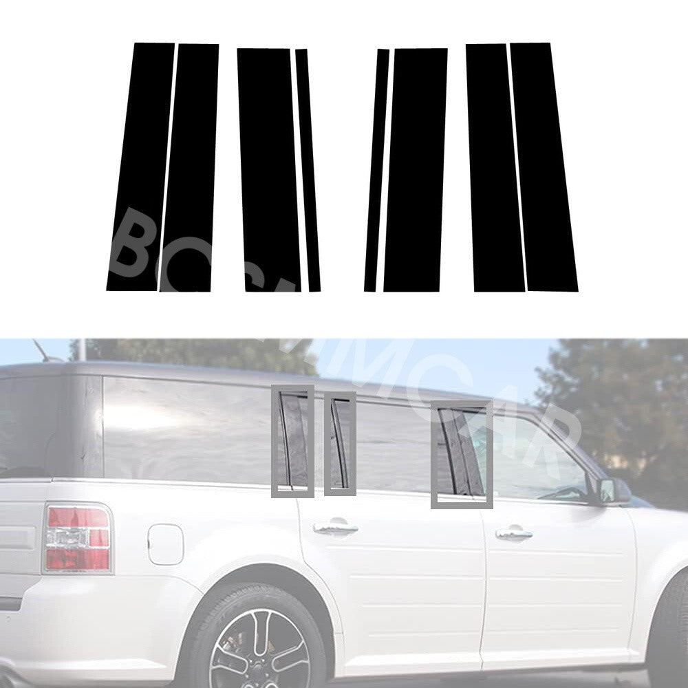 Car Stickers Window Panel Pillar Post Cover Decal Fit for Ford Flex 2009-2019