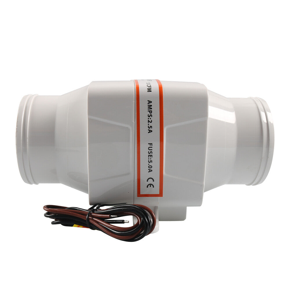 3-Zoll-12V 130CFM 4-Blatt-Wei?-Marineboot-Bilgen-Inline-Luftgebl?se