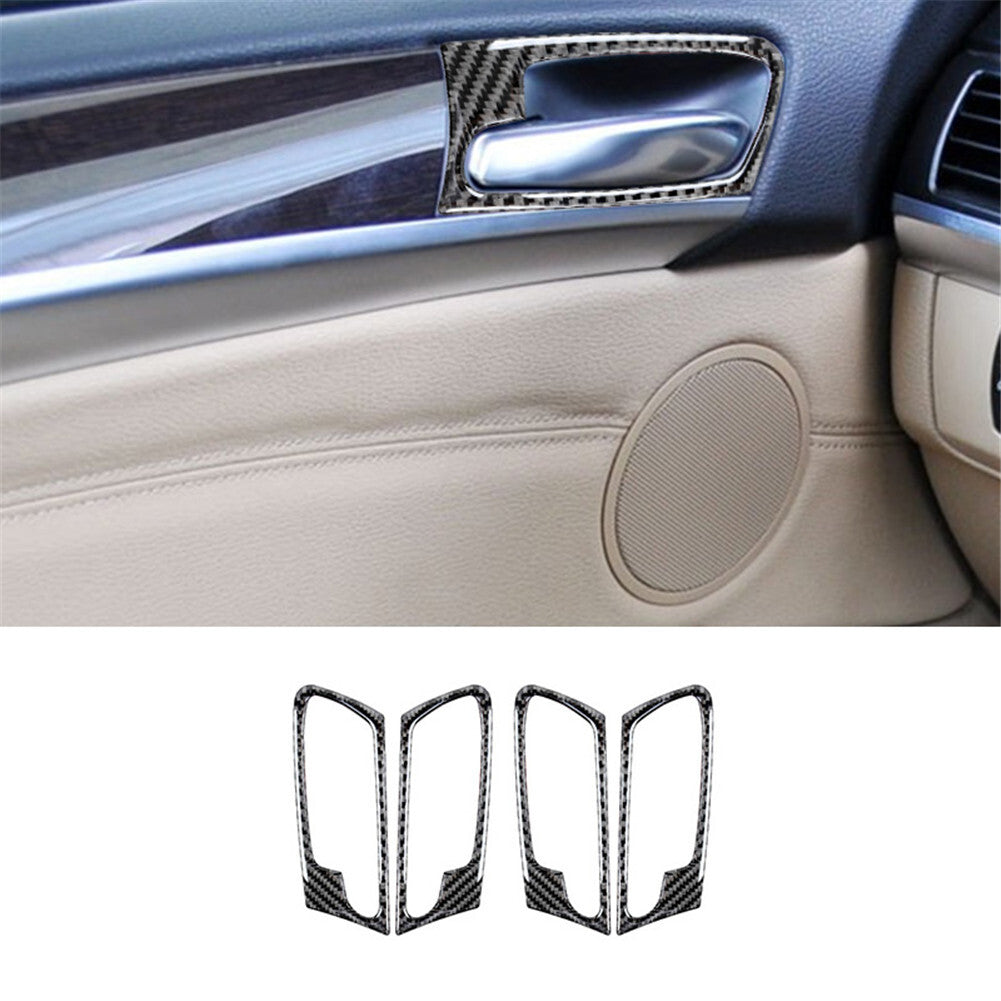 Carbon fiber door handle frame cover for BMW X5 E70 X6 E71 2008-2013 type A