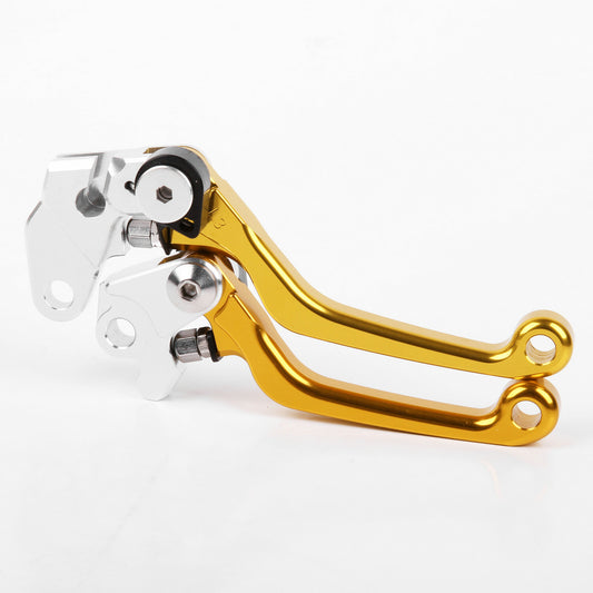 for Suzuki RM125 RM250 1996-2003 Clutch Brake Levers CNC Pivot Gold US 02 01 00