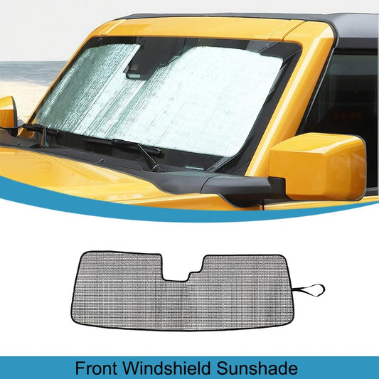 Front Windshield Sunshade Cover Sun Visor Pad Anti UV for Ford Bronco 2021-2024