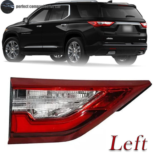 The left inner taillight and rear brake light are applicable to for Chevrolet Traverse 2018, 2019, and 2020 models.