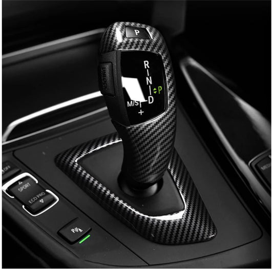 Carbon style shift cover accessories for BMW X3 X4 X5 X6 F30 F10 F20 F34