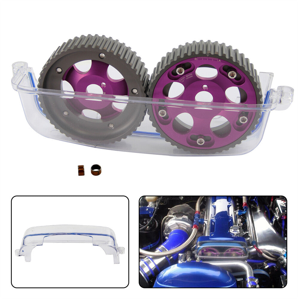 Cam Cover + Cam Gear Pulley for Toyota Supra 2JZ-GTE JZA80 for Lexus SC300 IS300