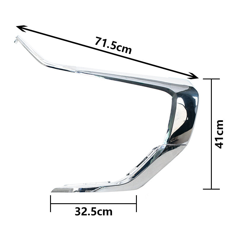3PC For 2016-2022 for Mitsubishi Outlander / PHEV Front Bumper Chrome Molding Right